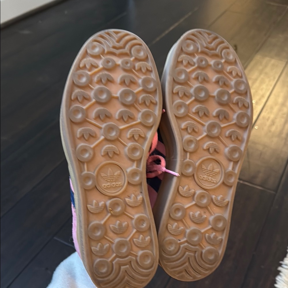 Adidas Pink and Navy Sneakers - Picture 3 of 5